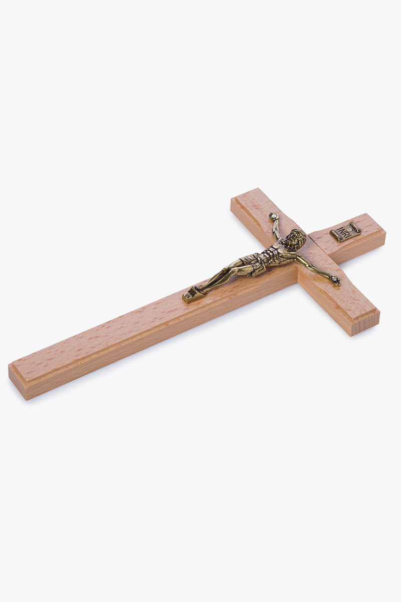 Duży Krzyż katolicki drewniany ścienny - KW 01-422